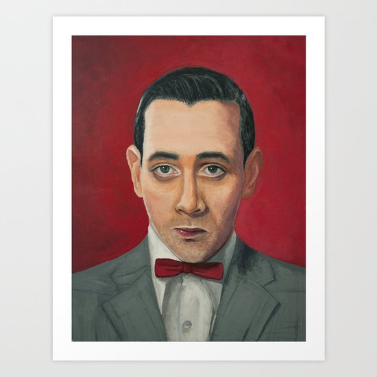 Pee-Wee Herman, A portrait Art Print