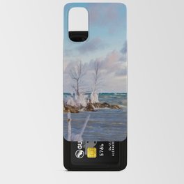 Rough Lake shore winter Android Card Case