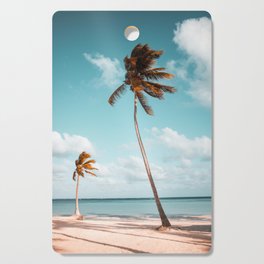Palm Trees Beach Ocean Horizon Cutting Board