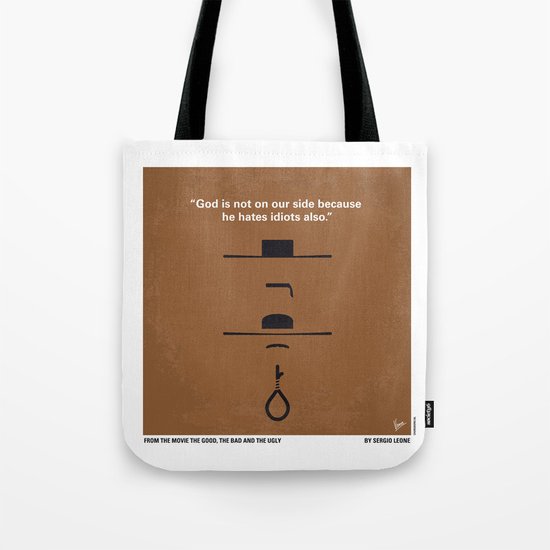 No090 My The Good The Bad The Ugly minimal movie poster Tote Bag