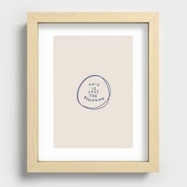 This is Just the Beginning - Navy Recessed Framed Print