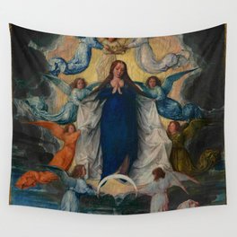 Michel Sittow – the assumption of the virgin Wall Tapestry