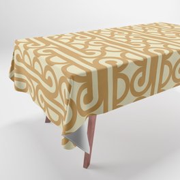 Gold Abstract geometric minimal Tablecloth