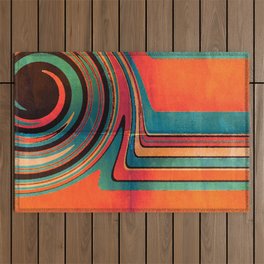 Southwestern Adventure II - colorful art and home decor Outdoor Rug