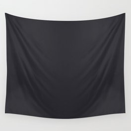 Black Solid Color 28282D - 2024 Shades - Minimal - Popular - One Hue Wall Tapestry