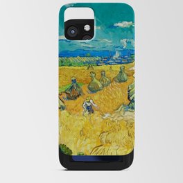 Vincent van Gogh Wheat Fields with Reaper, 1890  iPhone Card Case