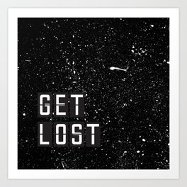 Get Lost Art Print