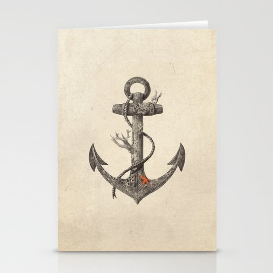 Lost at Sea - mono Stationery Cards