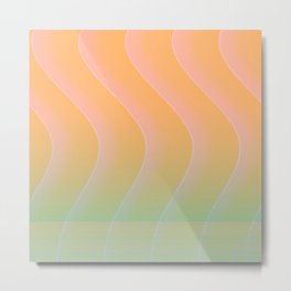 Abstraction_STREAM_CURVE_SMOOTH_VIBE_POP_ART_0711A Metal Print