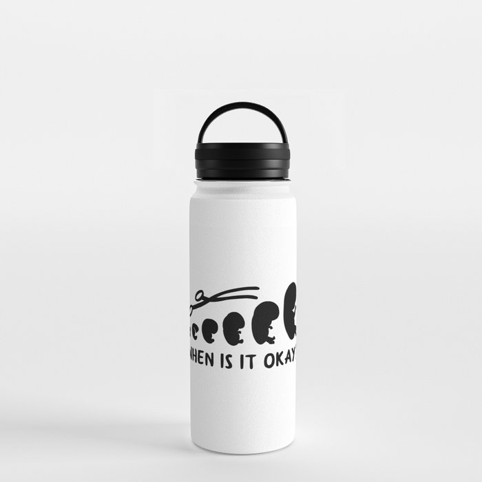 Pro Life Choice Evolution Abortion Water Bottle
