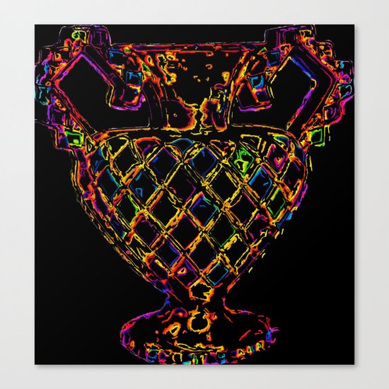 Psychedelic Outline Canvas Print