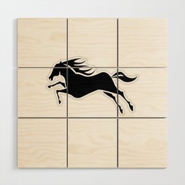 Horse Galloping. Wood Wall Art