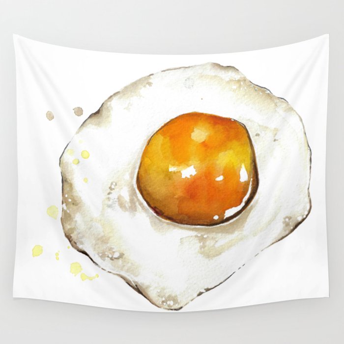 Fried Egg Wall Tapestry