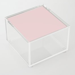 POTPOURRI pink solid color. Soft pastel plain pattern  Acrylic Box