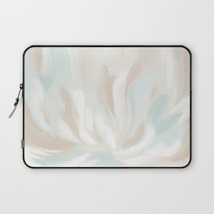 Pastel Pink and Blue Abstract Florals  Laptop Sleeve