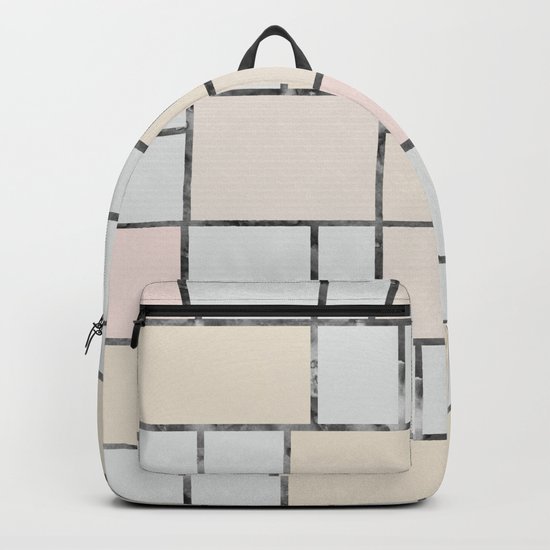 Tile pattern in soft pastel tones Backpack