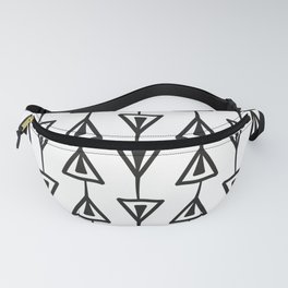 Black and White Minimal Pattern  Fanny Pack