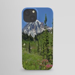 Mountain Wildflowers Landscape iPhone Case