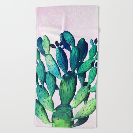 Cactus Three Ways #society6 #decor #buyart Beach Towel