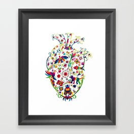 mexican heart Framed Art Print