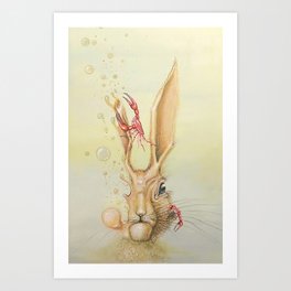 Hare Hypnosis Art Print
