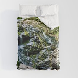 Waterfall in the Valley Duvet Cover
