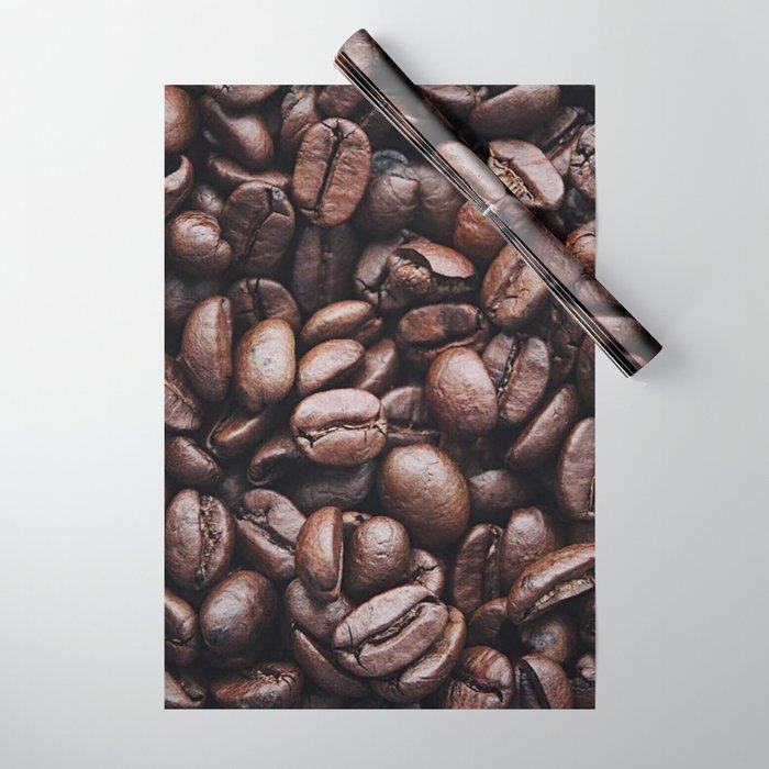Coffee beans pattern Wrapping Paper