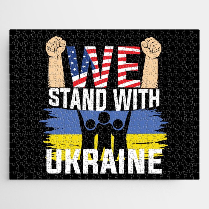 We Stand With Ukraine Jigsaw Puzzle