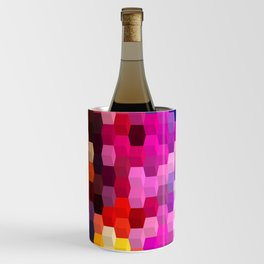 Abstract Geometric Art Colorful Design 126 Wine Chiller