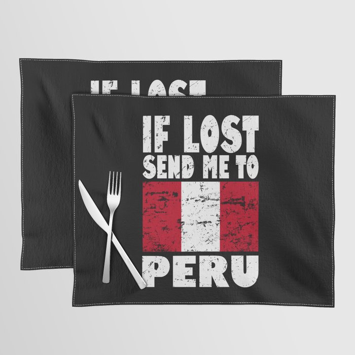 Peru Flag Saying Placemat