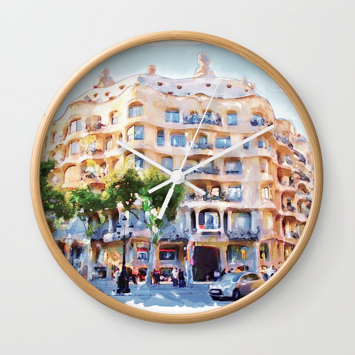 La Pedrera Barcelona Wall Clock