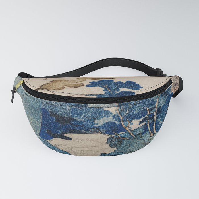 Cottages On Cliffs Traditional Japanese Landscape Fanny Pack