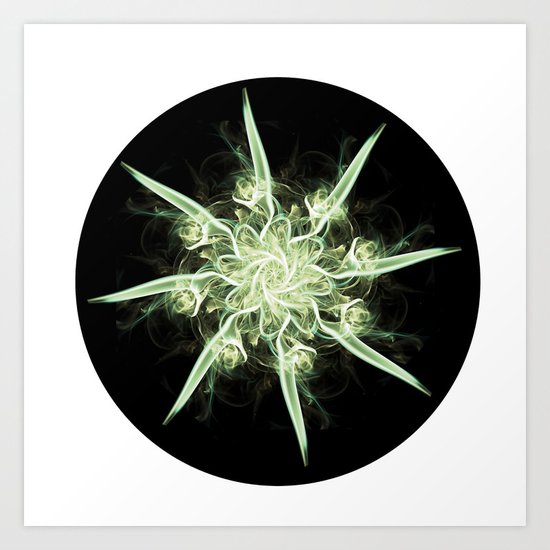 Smoke Flower 2 Art Print