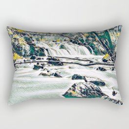 Waterfall River Rectangular Pillow