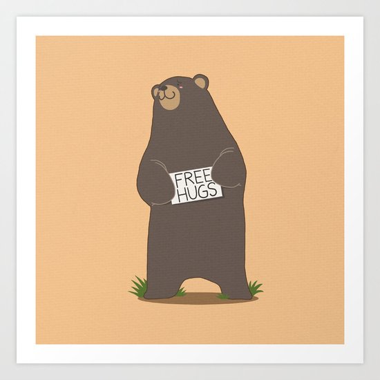 Free Hugs Art Print