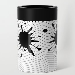 black and white Can Cooler