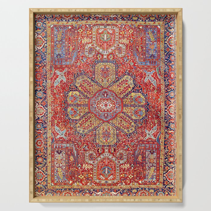 Heriz Azerbaijan Northwest Persian Carpet Print Serving Tray