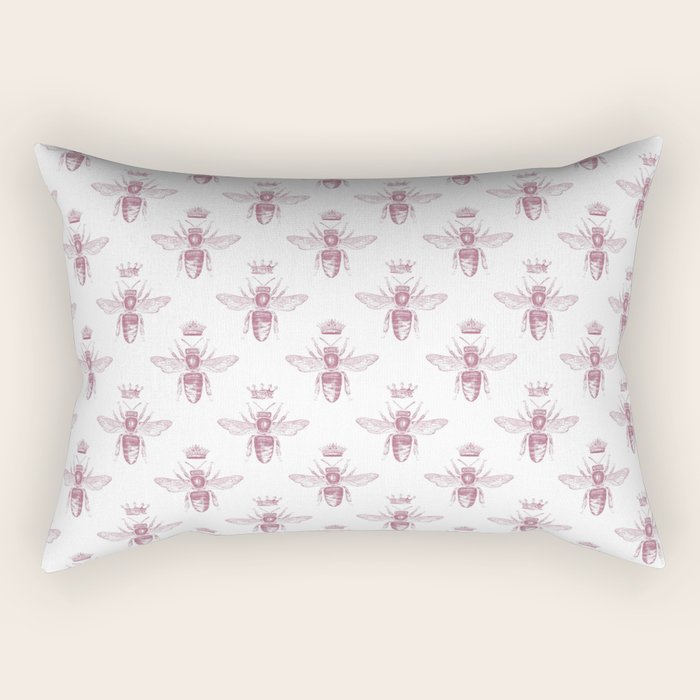 pink bee cushion