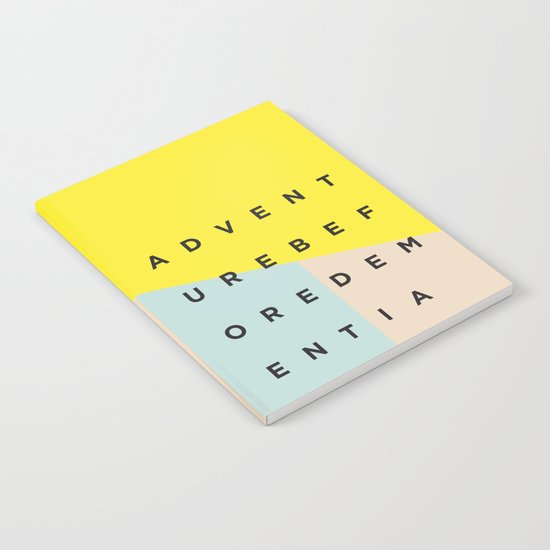Adventure Before Dementia Notebook