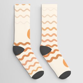 Abstraction_HOT_SUN_SUMMER_BEACH_WAVE_OCEAN_POP_ART0520A Socks