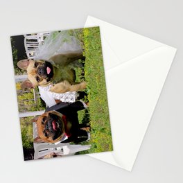 French Bulldog Wedding Stationery Card