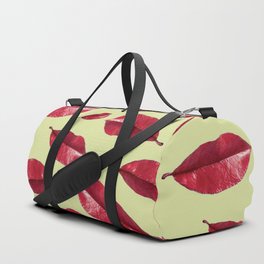 mouth leaf pattern Duffle Bag