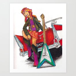 Rockin n Rollin Art Print