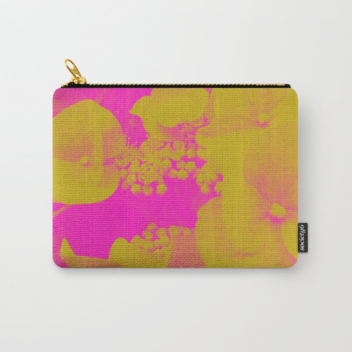 Neon Flowers Carry-All Pouch