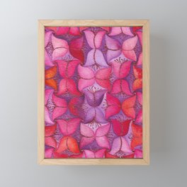 Pink and Purple Tulips Framed Mini Art Print
