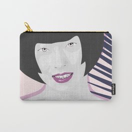 Nagel in Japan - Aika Carry-All Pouch | Graphicdesign, Patricknagel, Blue, Japan, Female, Aika, White, Woman, Digital, Pink 