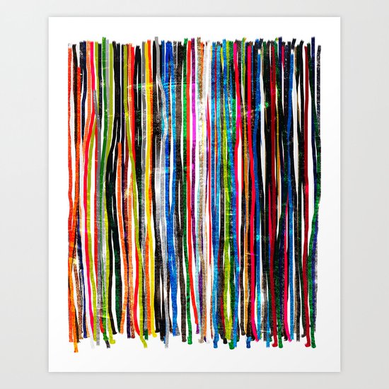 fancy stripes 1 Art Print