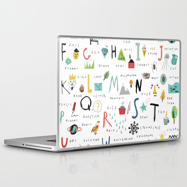 Laptop Sleeve ABC by Imagenaction on Laptop Sleeve