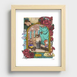 A Work of Art (Snowshoe) Recessed Framed Print