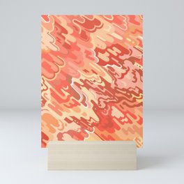 Coral Paint Cloud Pattern Mini Art Print